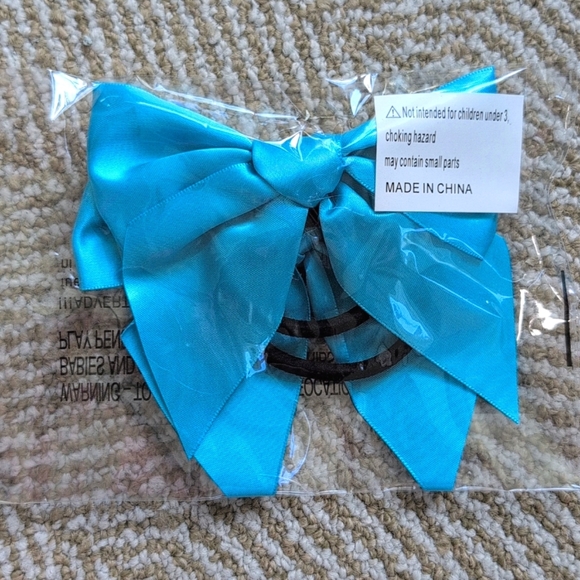 New Weissman Blue Turquise Sequin Dance Costume Ruffled Skirt Halter Top XS - Picture 7 of 8